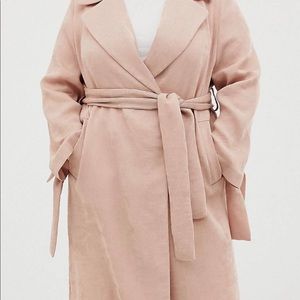 Plisse textured coat
